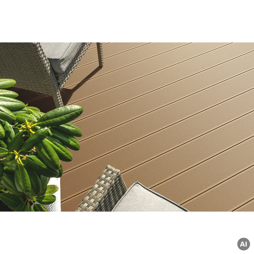 Deska tarasowa dwustronna BERGDECK Szczotkowana Wild Teak 2,4m 25 mm, BD1007