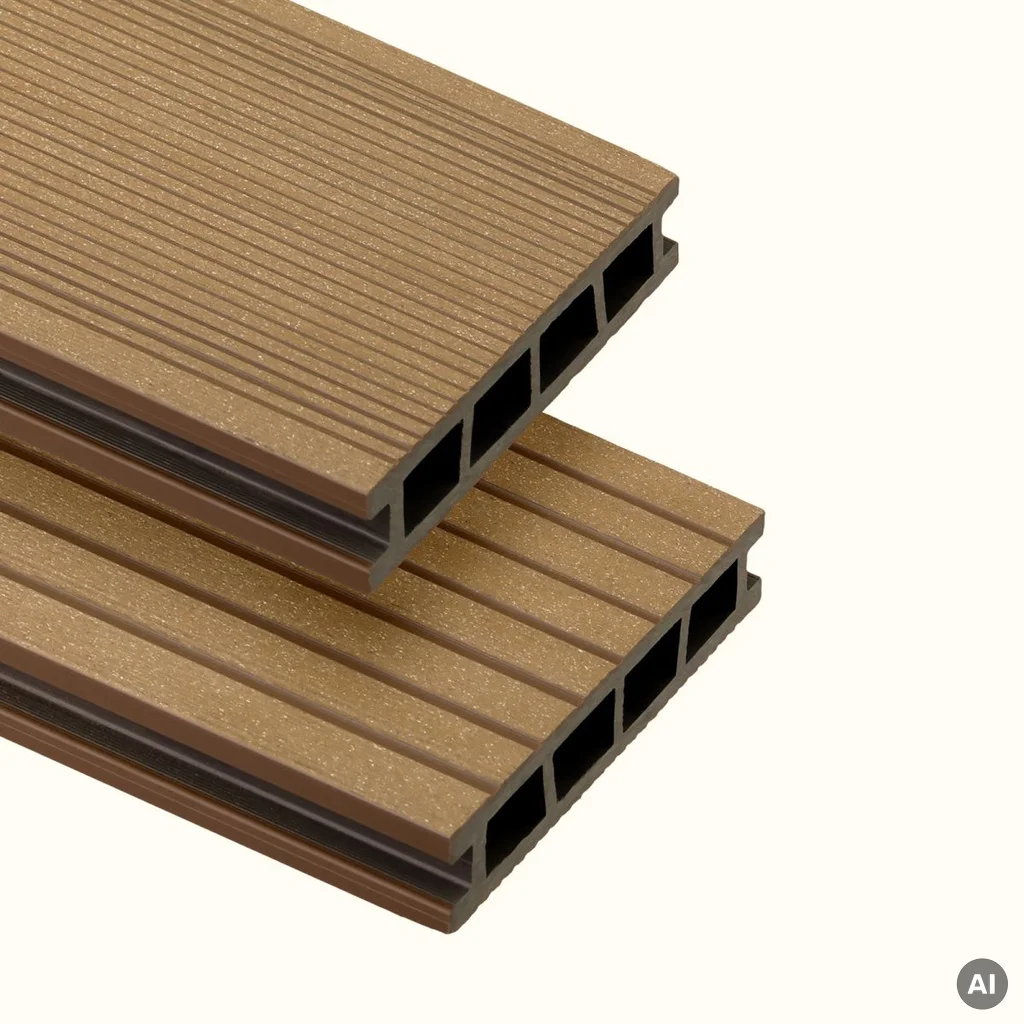 Deska tarasowa dwustronna BERGDECK Szczotkowana Wild Teak 2,4m 25 mm, BD1007