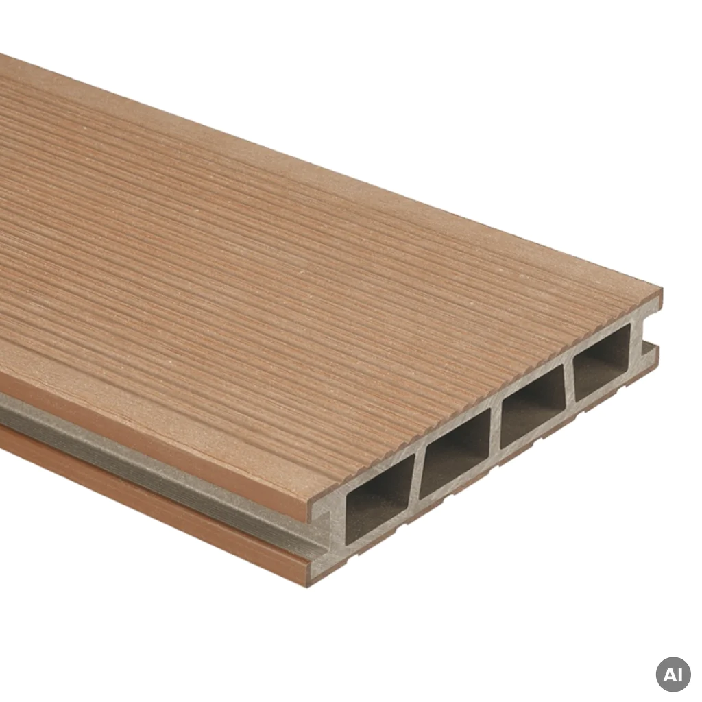 Deska tarasowa dwustronna BERGDECK Szczotkowana Wild Teak 2,4m 25 mm, BD1007
