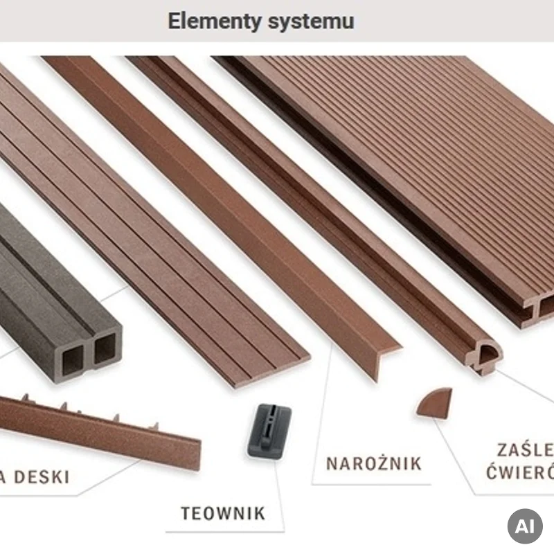 Deska tarasowa dwustronna BERGDECK B150 Szczotkowana Wild Te