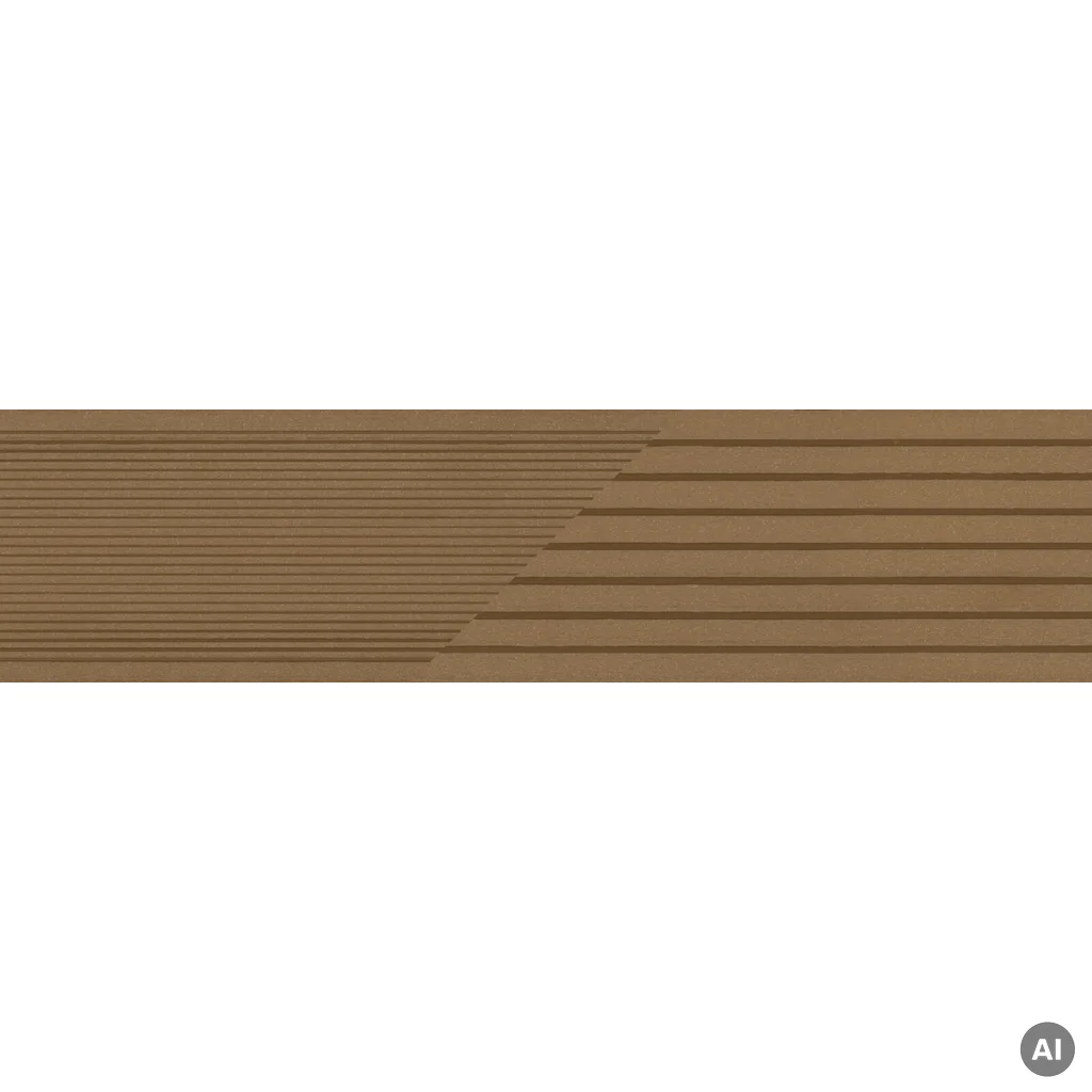 Deska tarasowa dwustronna BERGDECK Szczotkowana Wild Teak 2,4m 25 mm, BD1007