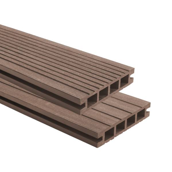 Deska balkonowa tarasowa dwustronna Eco Mini B110 szczotkowana Orzech 2m 20 mm, NT1091