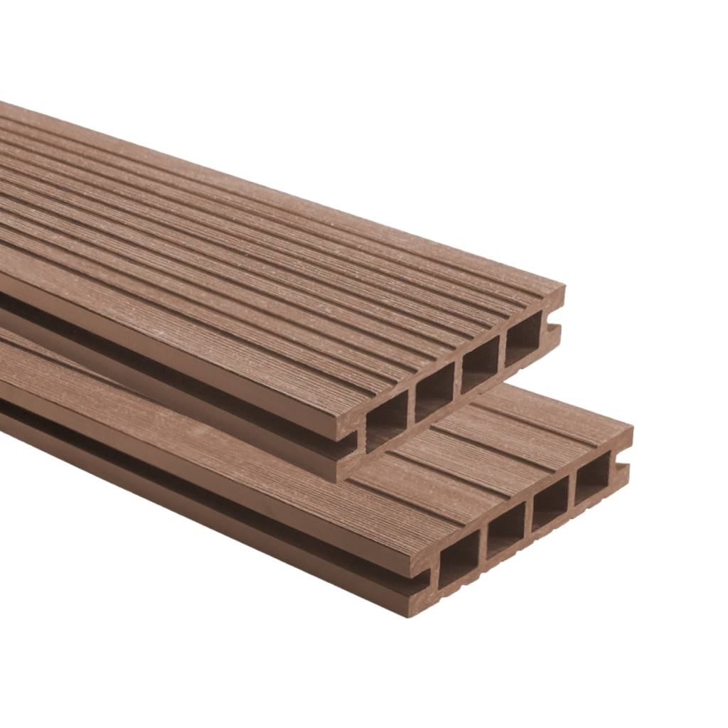 Deska balkonowa tarasowa dwustronna Eco Mini B110 szczotkowana Kasztan 2m 20 mm, NT1092