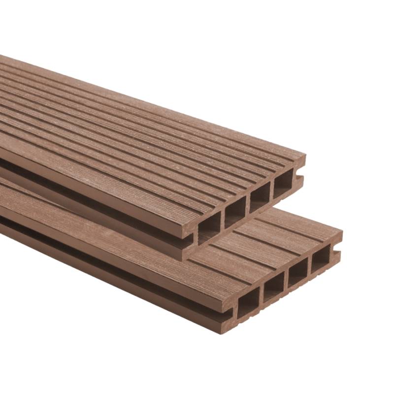 Deska balkonowa tarasowa dwustronna Eco Mini B110 szczotkowana Kasztan 2m 20 mm, NT1092