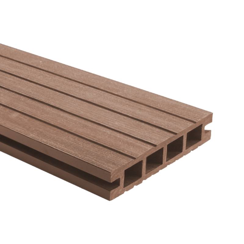 Deska balkonowa tarasowa dwustronna Eco Mini B110 szczotkowana Kasztan 2m 20 mm, NT1092