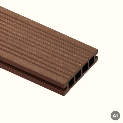 Deska balkonowa tarasowa dwustronna Eco Mini szczotkowana Kasztan 2m 20 mm, NT1092