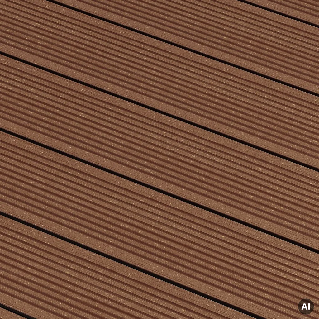 Deska balkonowa tarasowa dwustronna Eco Mini szczotkowana Kasztan 2m 20 mm, NT1092