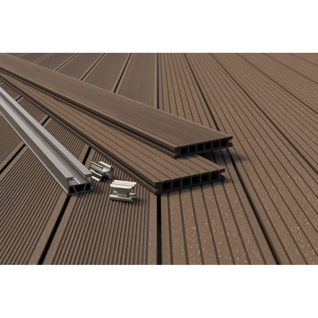 Deska tarasowa dwustronna Salag Eco E140 szczotkowana Orzech 2,2m 22 mm, BE5103