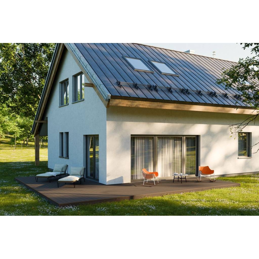 Deska tarasowa dwustronna Salag Eco E140 szczotkowana Orzech 2,2m 22 mm, BE5103