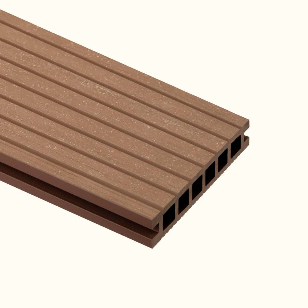 Deska tarasowa dwustronna Salag Eco E140 szczotkowana Kasztan 2.2m 22 mm, BE5104
