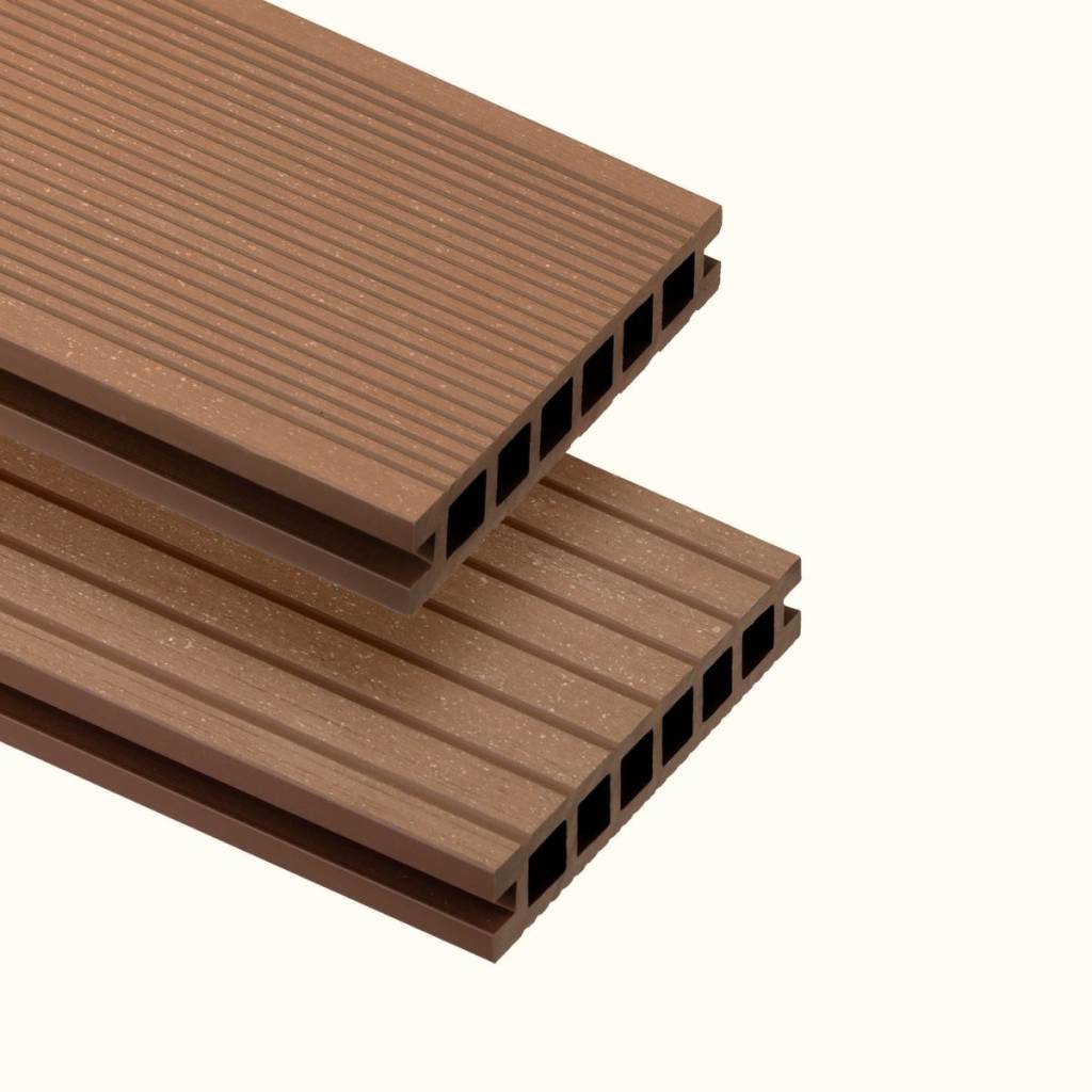 Deska tarasowa dwustronna Salag Eco E140 szczotkowana Kasztan 2.2m 22 mm, BE5104