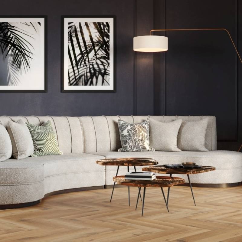 Panele winylowe SPC Jodełka Glow DOU HB 611-IB Klasa 33 5 mm