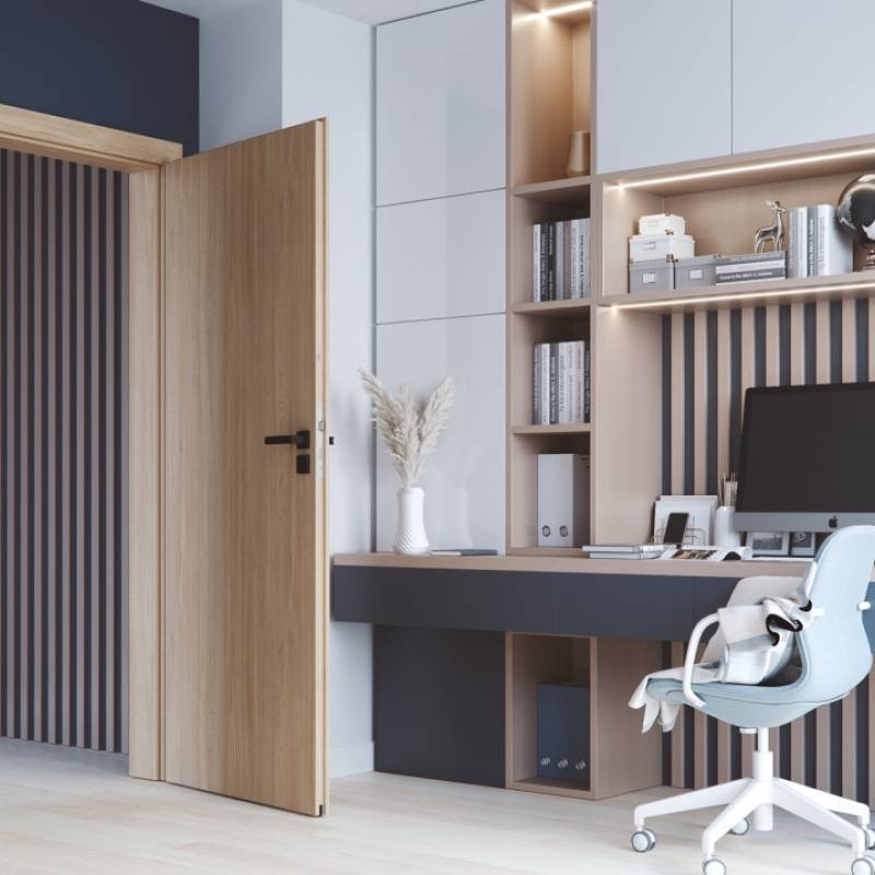 Drzwi Porta Decor model P przylgowe lewe 80 cm Dąb Catania, SPWP0P0L08DDT0SZ2AH000
