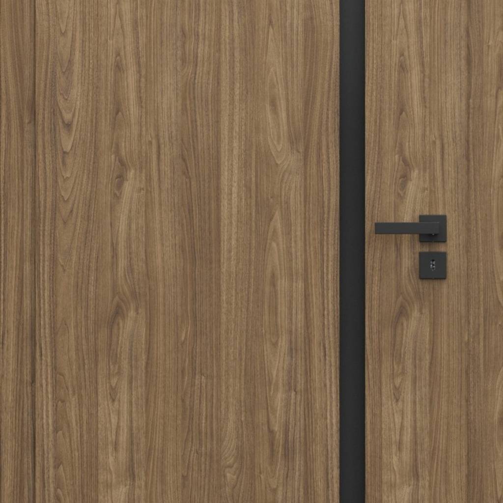Drzwi Porta Focus 4.A z czarną szybą przylgowe lewe 80 cm, SPWG4A0L08DDT0SZ2KHB00