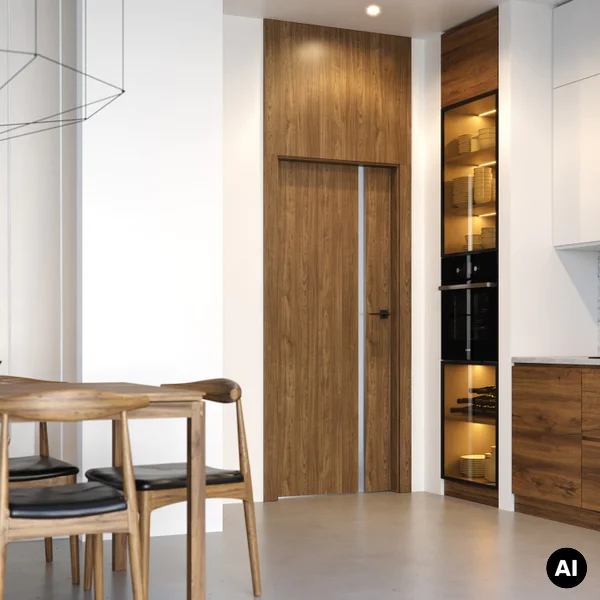 Drzwi Porta Focus 4.A z czarną szybą przylgowe lewe 80 cm,