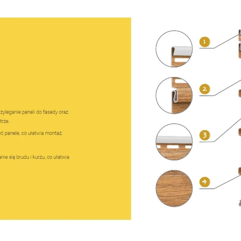 Panele zewnętrzne Fronto V-Black lamele Dąb 3030231 - 5