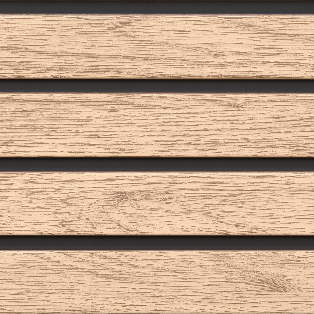 Panele zewnętrzne Fronto V-Black lamele Dąb Jasny 3030234