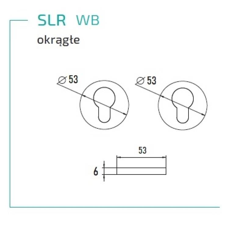 Rozeta okrągła pod wkładkę bębenkową SLR, 5907609715579