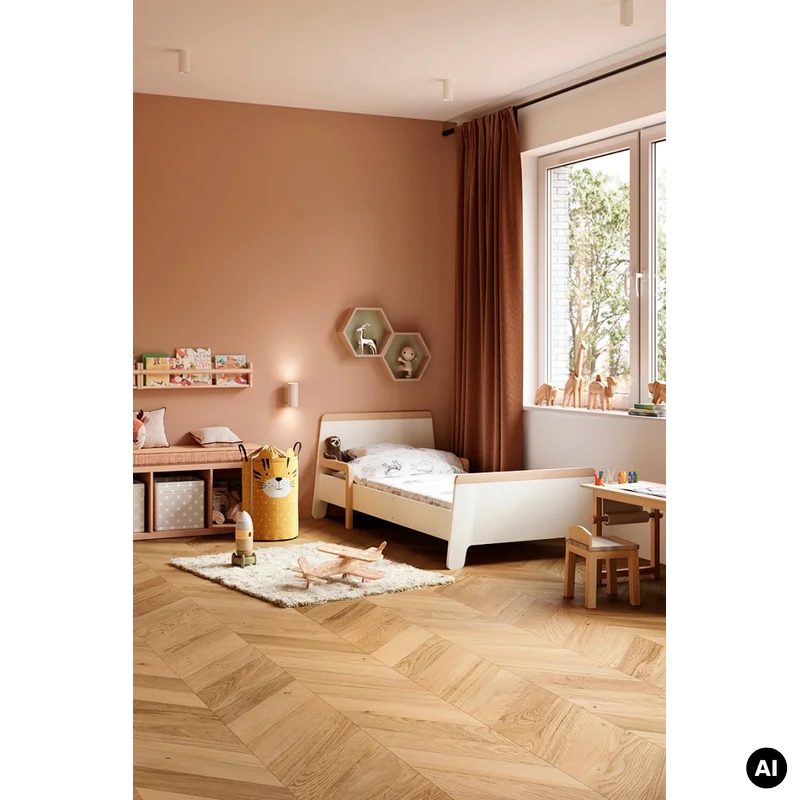 Podłoga drewniana Capri Chevron Natural 15 mm, CAP CH-110