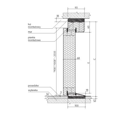Drzwi zewnętrzne z ościeżnicą Nicolo 05B Antracyt Prawe 90cm CZYSTE POWIETRZE, 5903324177876