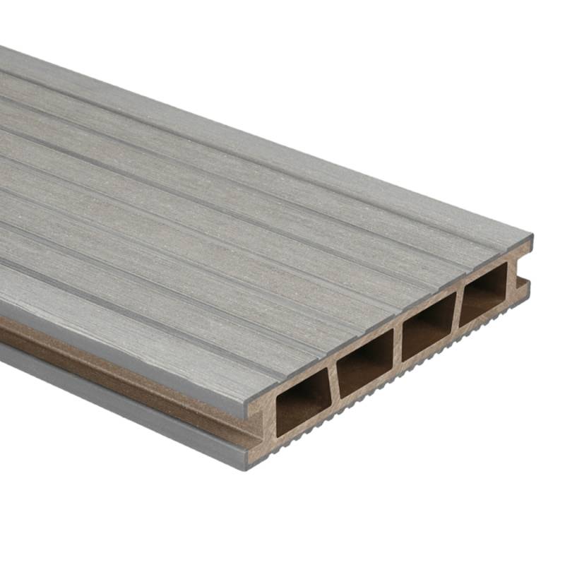 Deska tarasowa dwustronna BERGDECK B150 szczotkowana Antracyt 3m 25 mm, BD7A01