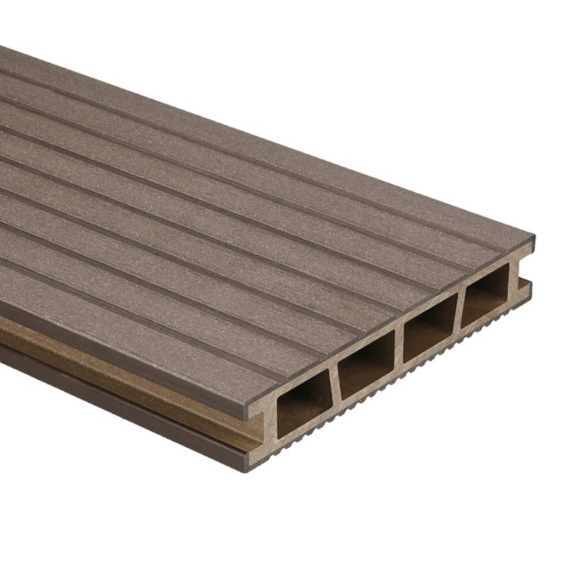 Deska tarasowa dwustronna BERGDECK B150 szczotkowana Orzech 3m 25 mm, BD7A03