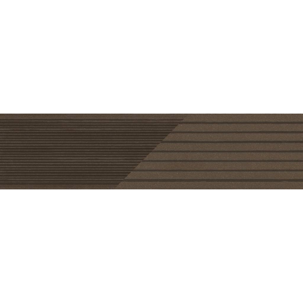 Deska tarasowa dwustronna BERGDECK B150 szczotkowana Orzech 3m 25 mm, BD7A03
