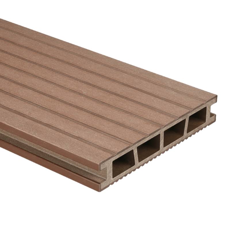 Deska tarasowa dwustronna BERGDECK B150 szczotkowana Kasztan 3m 25 mm, BD7A04