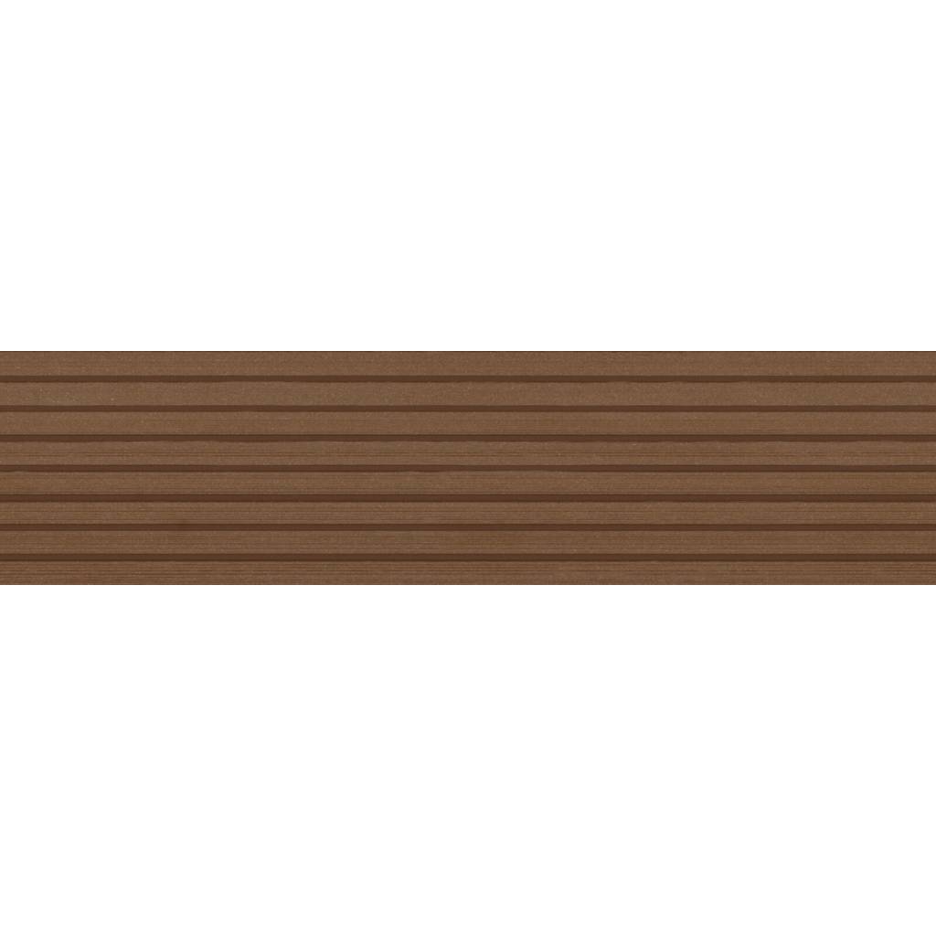 Deska tarasowa dwustronna BERGDECK B150 szczotkowana Kasztan 3m 25 mm, BD7A04