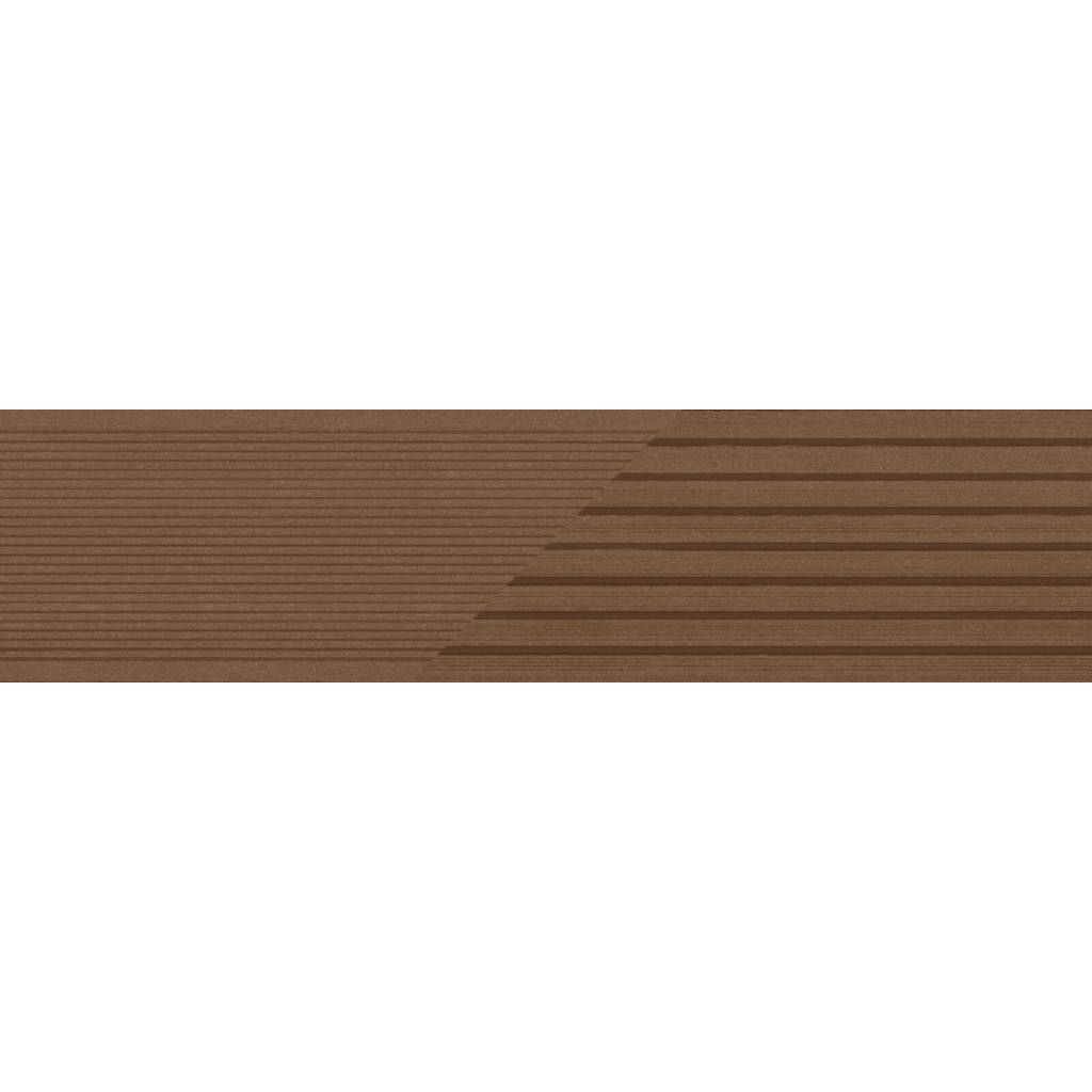 Deska tarasowa dwustronna BERGDECK B150 szczotkowana Kasztan 3m 25 mm, BD7A04