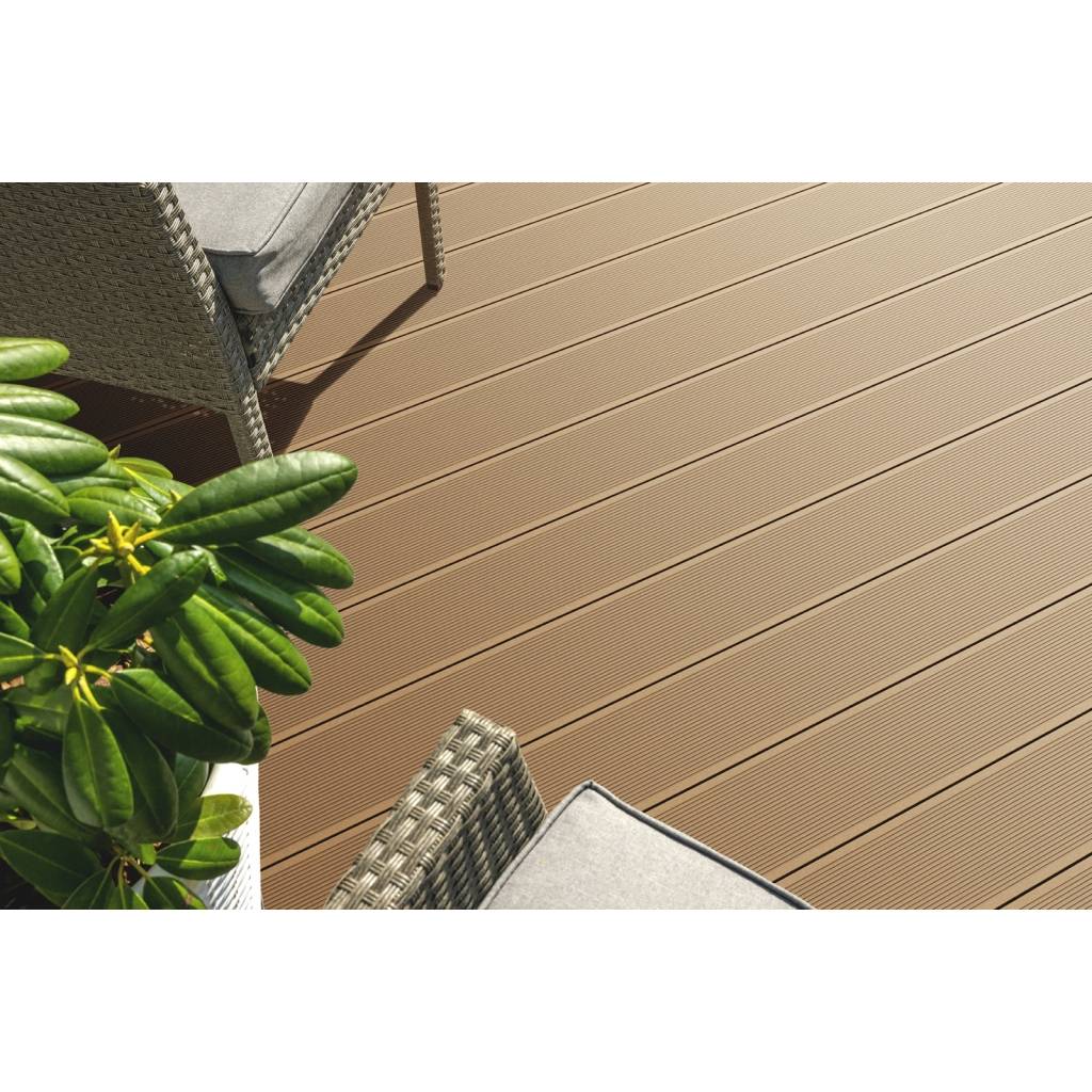 Deska tarasowa dwustronna BERGDECK B150 szczotkowana Wild Teak 3m 25 mm, BD7A08