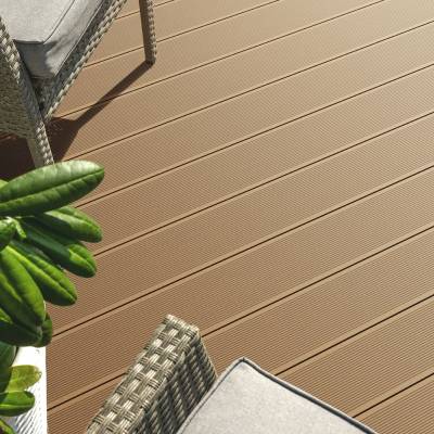 Deska tarasowa dwustronna BERGDECK B150 szczotkowana Wild Teak 3m 25 mm, BD7A08