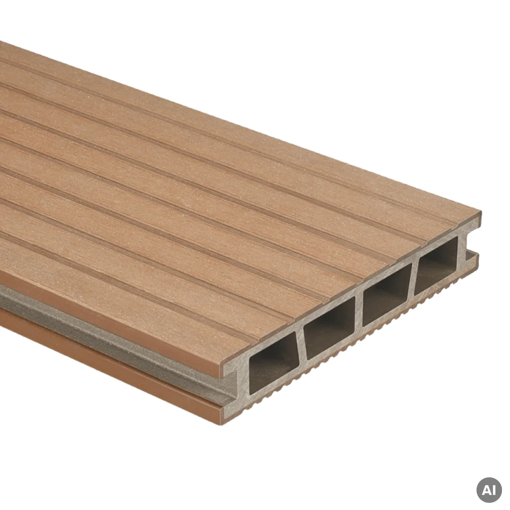 Deska tarasowa dwustronna BERGDECK szczotkowana Wild Teak 4m 25 mm, BD7108
