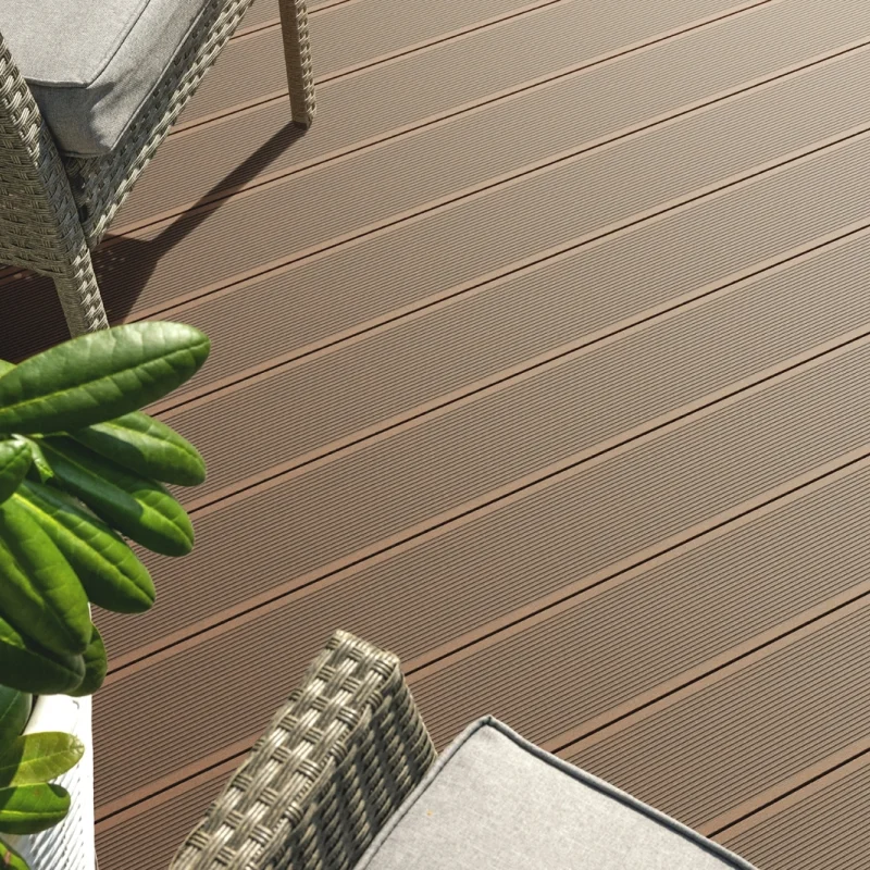 Deska tarasowa dwustronna BERGDECK Pure Kasztan 2,4m 25 mm, 