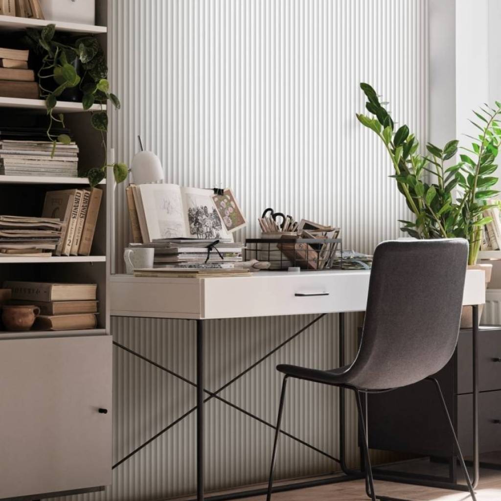 Lamele Listwa uniwersalna Linerio XS-Line Oval, Wave White 6065817