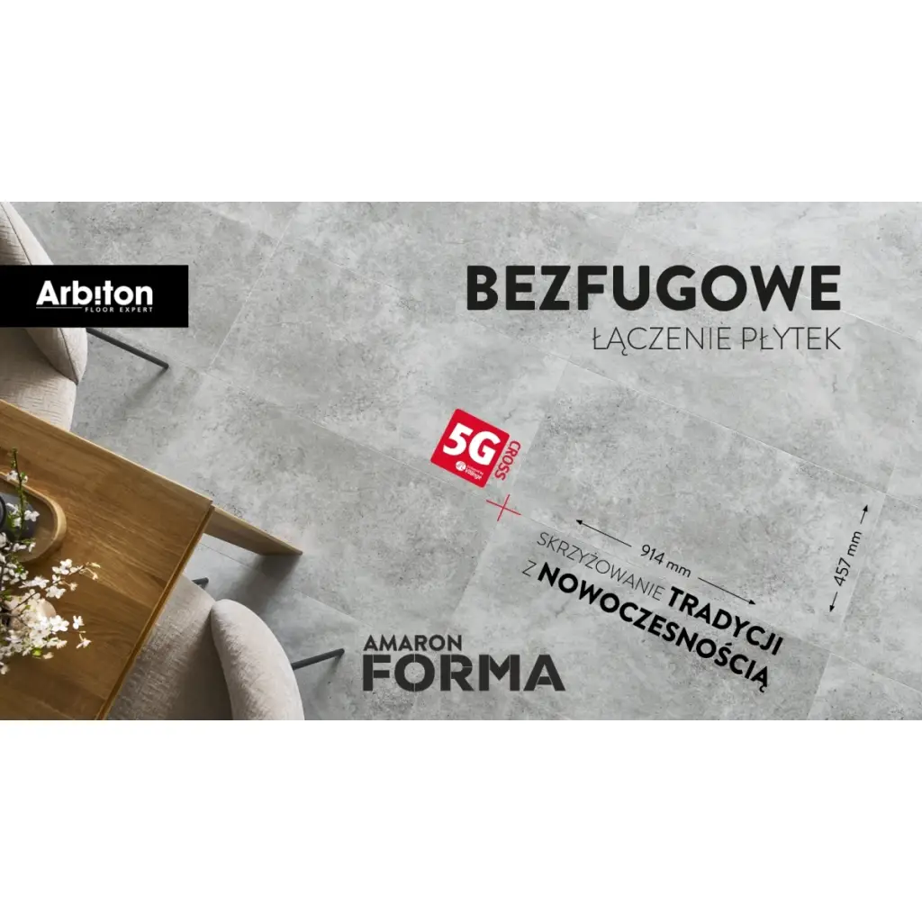 Panele winylowe SPC Braga Silver CAF 250 Klasa 33 5 mm, 5905167876701