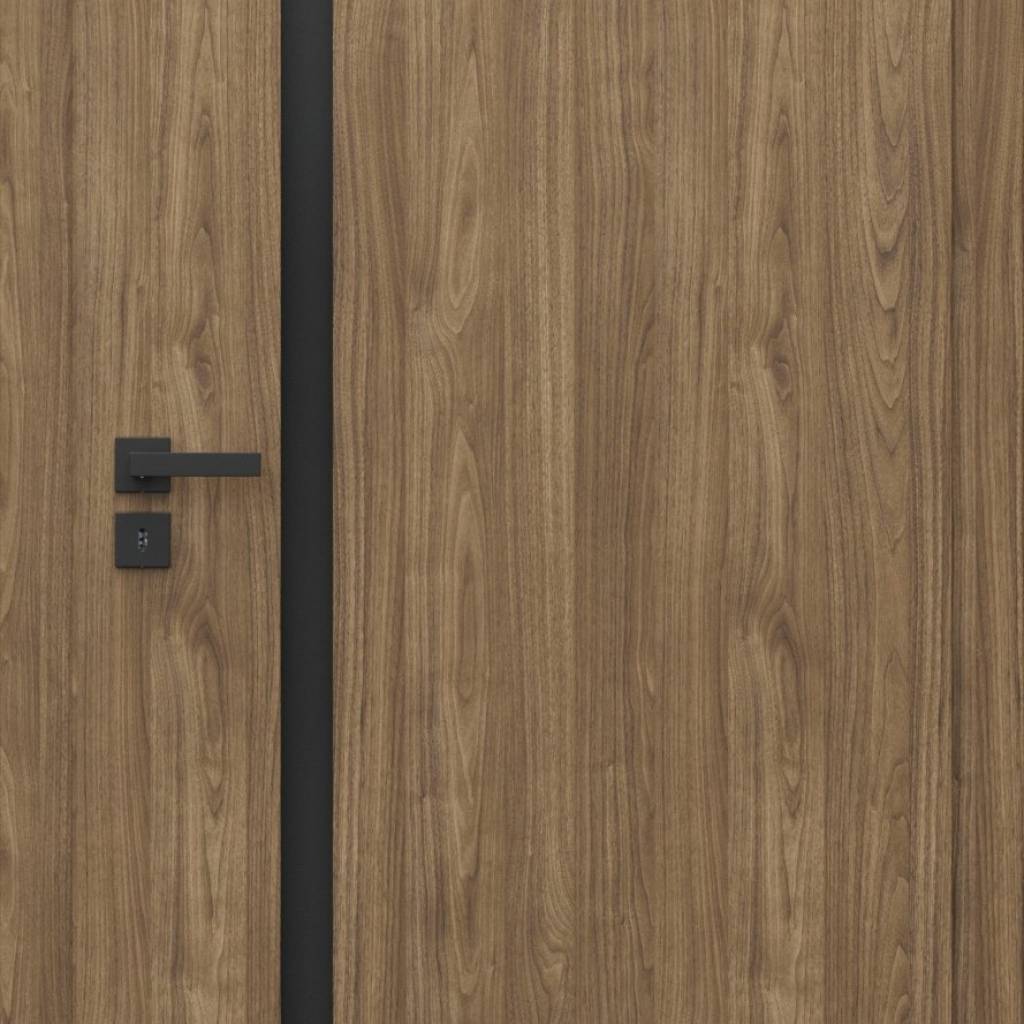 Drzwi Porta Focus 4.A z czarną szybą przylgowe prawe 80 cm, SPWG4A0P08DDT0SZ2KHB00