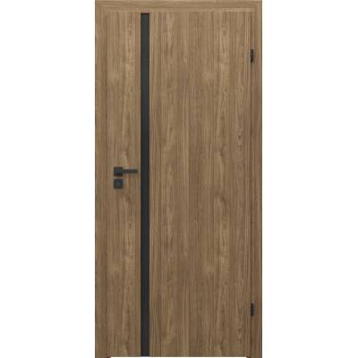 Drzwi Porta Focus 4.A z czarną szybą przylgowe prawe 80 cm, SPWG4A0P08DDT0SZ2KHB00