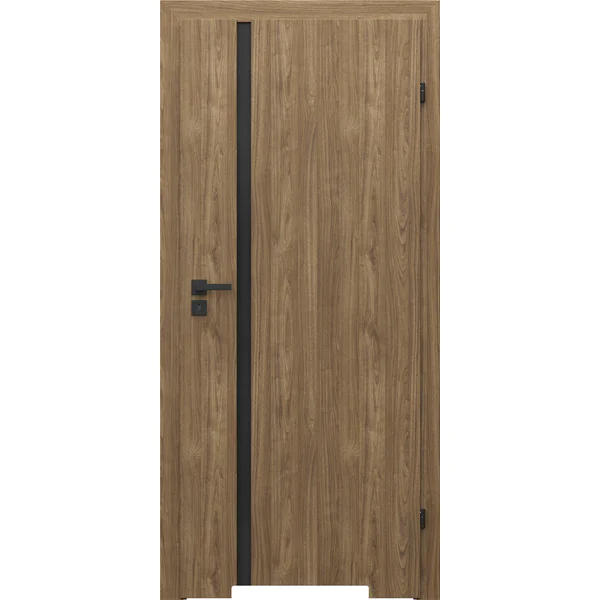 Drzwi Porta Focus 4.A z czarną szybą przylgowe prawe 80 cm