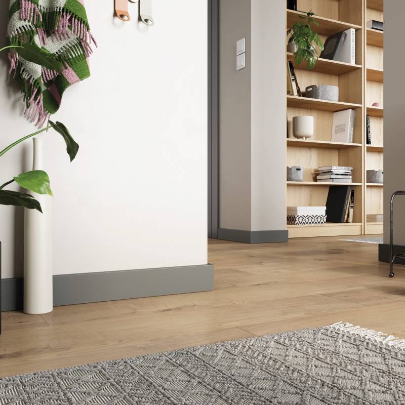 Listwa przypodłogowa Sempla Ciemnoszara 703A, 3030576