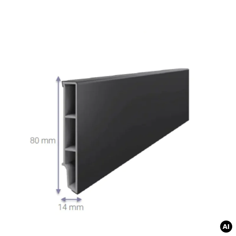 Listwa przypodłogowa Sempla Ciemnoszara 703A, 3030576 - 3