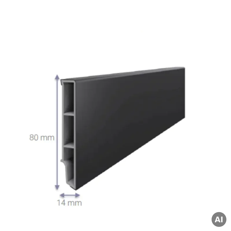 Listwa przypodłogowa Sempla Ciemnoszara 703A, 3030576 - 3