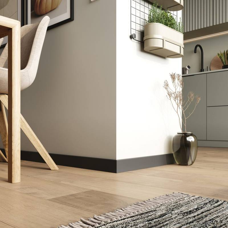Listwa przypodłogowa Sempla Czarna 706A, 3030580