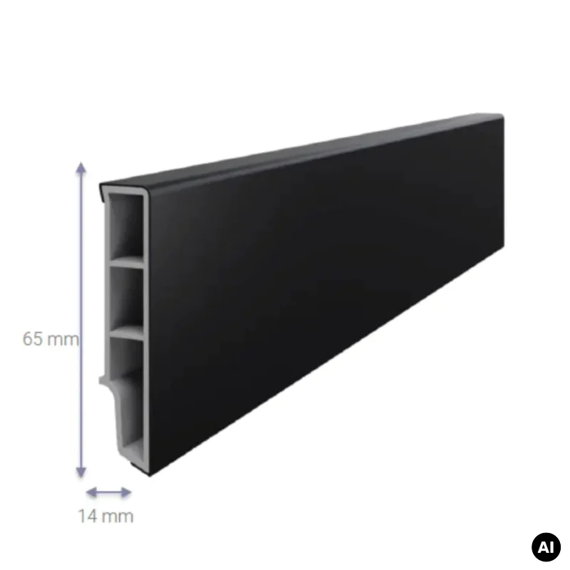 Listwa przypodłogowa Sempla Czarna 706A, 3030580 - 3