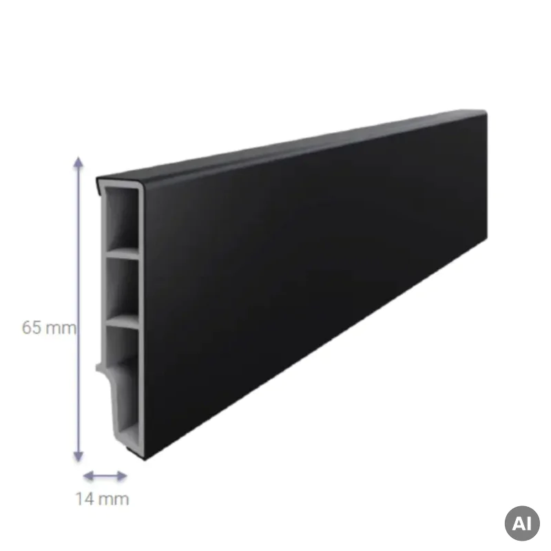 Listwa przypodłogowa Sempla Czarna 706A, 3030580 - 3