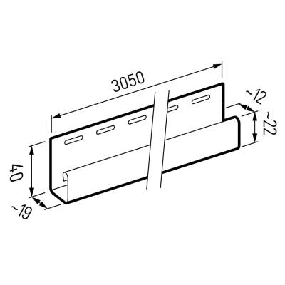 Listwa zakończeniowa J-Trim Biała SV-15 30006206, 30006206