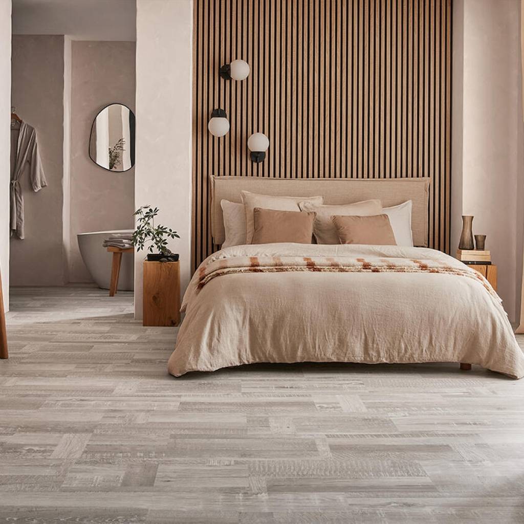 Panele winylowe ze zintegrowanym podkładem SPC Patchwork White 280008017 Klasa 33 5.5 mm