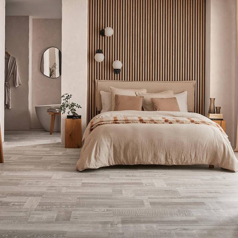 Panele winylowe ze zintegrowanym podkładem SPC Patchwork White 280008017 Klasa 33 5.5 mm