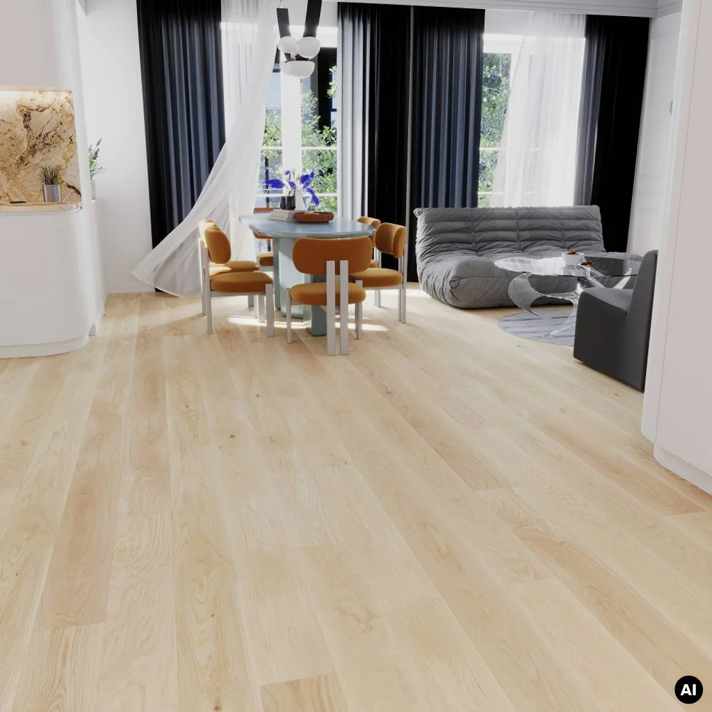 Podłoga drewniana Dąb Biały Medio 1-lamelowy 14 mm, BC8-DBB1-OX4-RXR-D14155-F
