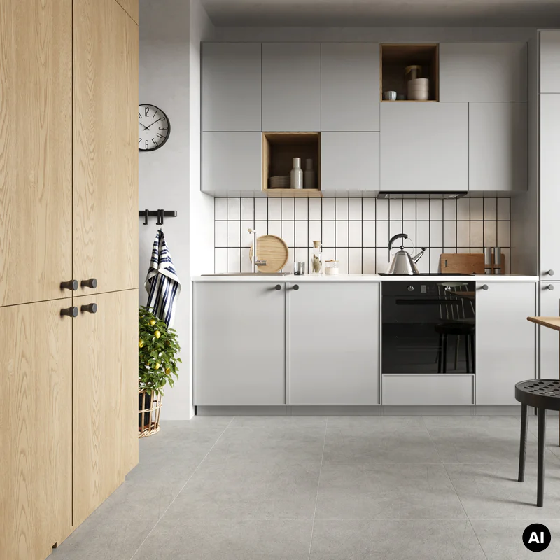 Panele winylowe SPC Concrete Light 60x60 Beton Szary Matowy